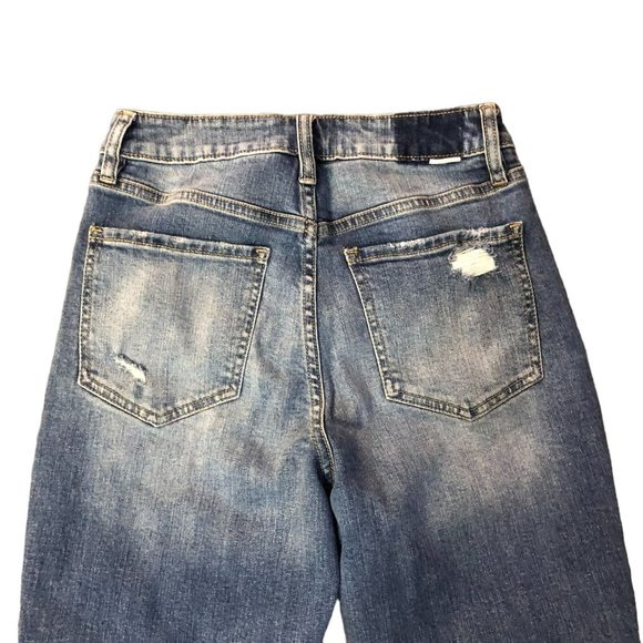 Daze Cropped Jeans Womens W26 Used Distressed - Picture 6 of 16